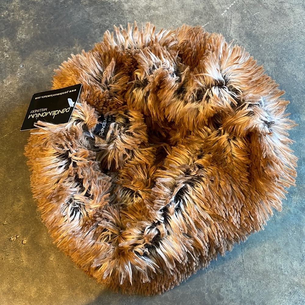 Faux fur infinity scarf